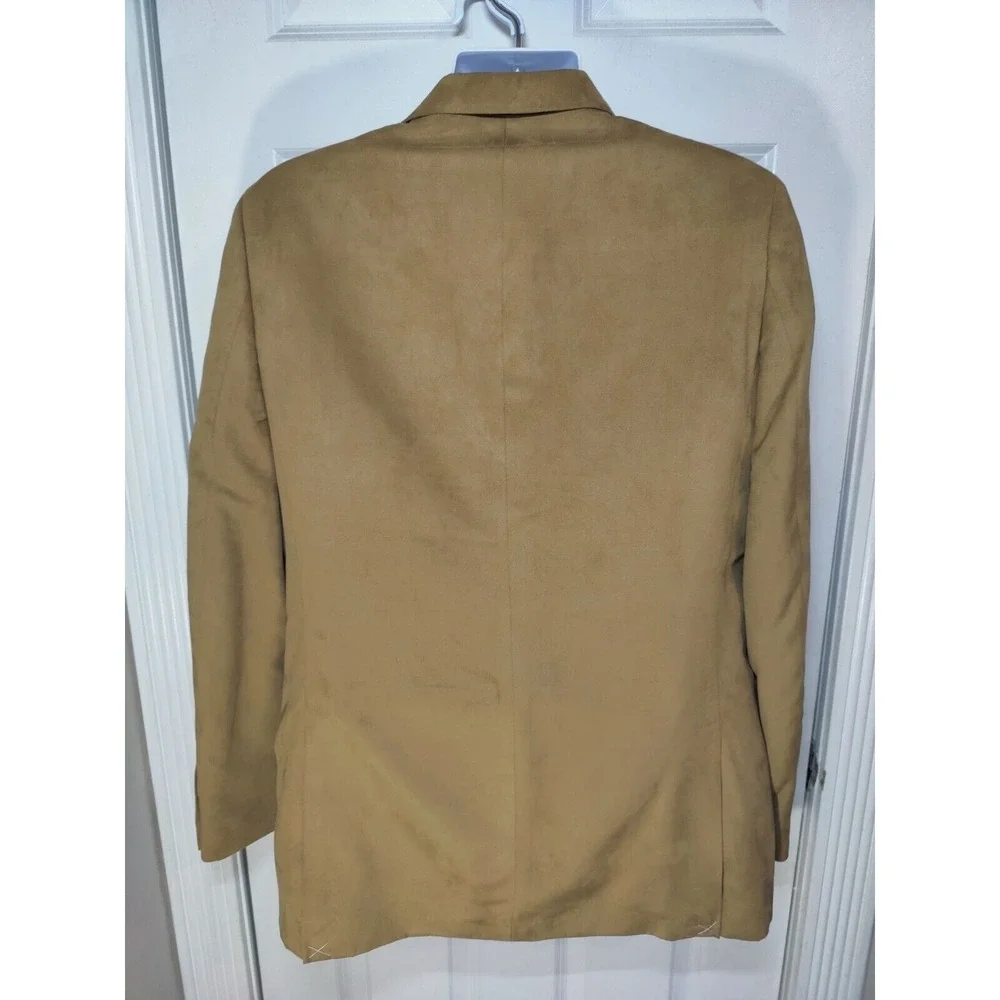 Nautica Branford Faux Suede Camel Sports Coat 2-Button Suit‎ Jacket 42L NWT